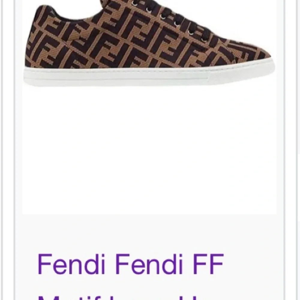 Fendi Men's Black and Tan Sneakers - Picture 5 of 5